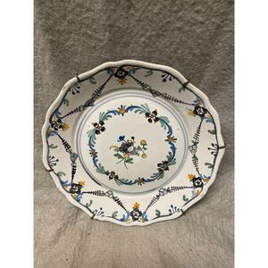 VINTAGE‎ UNMARKED PORCELAIN 9"  FLOWER DISH